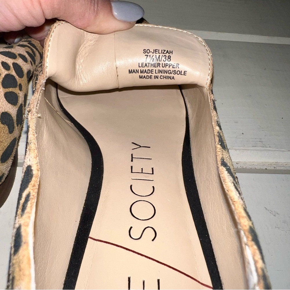 Sole Society Leopard Print Women's Loafers 7 1/2 - Picture 8 of 10